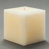 4x4x4 Ivory Frosted Square Pillar Candle
