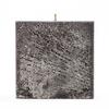 4x4x4 Black Frosted Square Pillar Candle