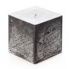 4x4x4 Black Frosted Square Pillar Candle