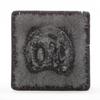 4x4x4 Black Frosted Square Pillar Candle