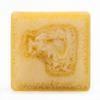 4x4x4 Yellow Frosted Square Pillar Candle