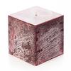 4x4x4 Red Frosted Square Pillar Candle