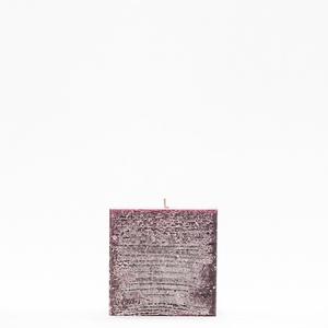 4x4x4 Purple Frosted Square Pillar Candle