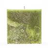4x4x4 Green Frosted Square Pillar Candle