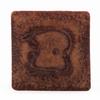 4x4x4 Brown Frosted Square Pillar Candle
