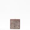 4x4x4 Brown Frosted Square Pillar Candle