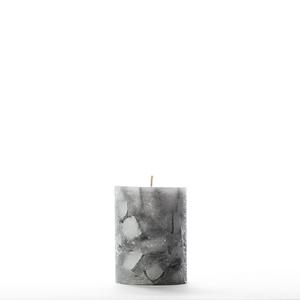 3x4 Black Chunky Pillar Candle
