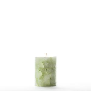 3x4 Green Chunky Pillar Candle