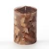 3x4 Brown Chunky Pillar Candle