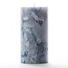 3x6 Blue Chunky Pillar Candle