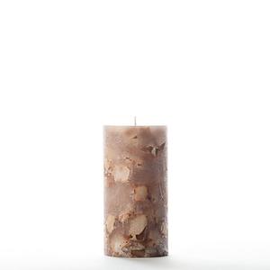3x6 Brown Chunky Pillar Candle