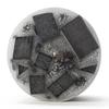 4x8 Black Chunky Pillar Candle