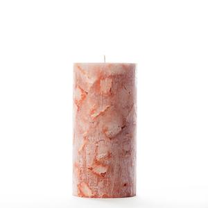 4x8 Orange Chunky Pillar Candle