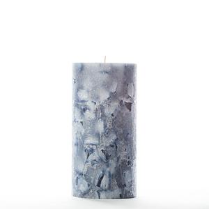 4x8 Blue Chunky Pillar Candle