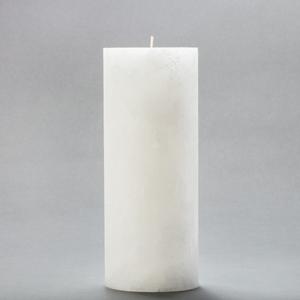 4x10 White Chunky Pillar Candle