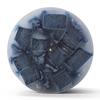 4x10 Blue Chunky Pillar Candle