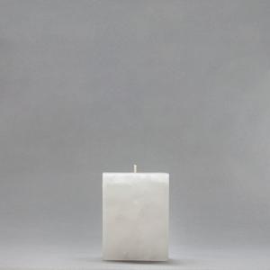 3x3x4 White Chunky Square Pillar Candle
