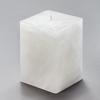 3x3x4 White Chunky Square Pillar Candle