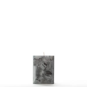 3x3x4 Black Chunky Square Pillar Candle