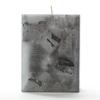 3x3x4 Black Chunky Square Pillar Candle