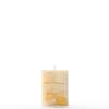 3x3x4 Yellow Chunky Square Pillar Candle