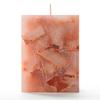 3x3x4 Orange Chunky Square Pillar Candle