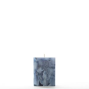 3x3x4 Blue Chunky Square Pillar Candle