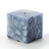 3x3x4 Blue Chunky Square Pillar Candle