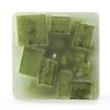 3x3x4 Green Chunky Square Pillar Candle