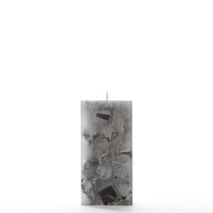 3x3x6 Black Chunky Square Pillar Candle