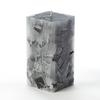 3x3x6 Black Chunky Square Pillar Candle