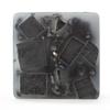 3x3x6 Black Chunky Square Pillar Candle