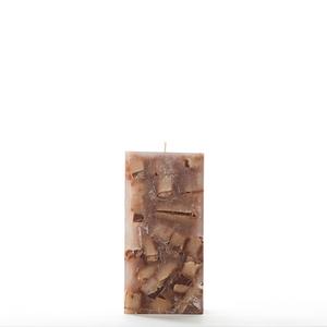 3x3x6 Brown Chunky Square Pillar Candle