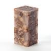 3x3x6 Brown Chunky Square Pillar Candle