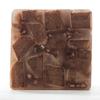 3x3x6 Brown Chunky Square Pillar Candle