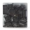 4x4x4 Black Chunky Square Pillar Candle