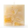 4x4x4 Yellow Chunky Square Pillar Candle