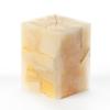4x4x4 Yellow Chunky Square Pillar Candle
