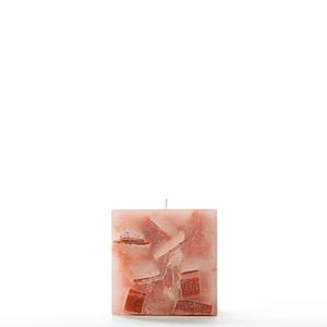 4x4x4 Orange Chunky Square Pillar Candle