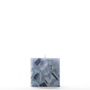 4x4x4 Blue Chunky Square Pillar Candle