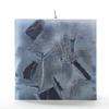 4x4x4 Blue Chunky Square Pillar Candle