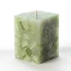 4x4x4 Green Chunky Square Pillar Candle
