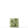 4x4x4 Green Chunky Square Pillar Candle