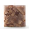 4x4x4 Brown Chunky Square Pillar Candle