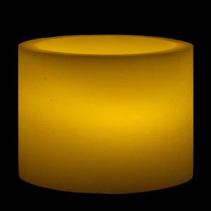 4x3 Ivory Round LED Flameless Candles
