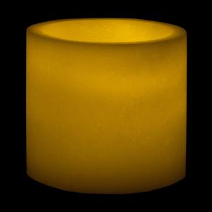 5x3 Ivory Round LED Flameless Candles