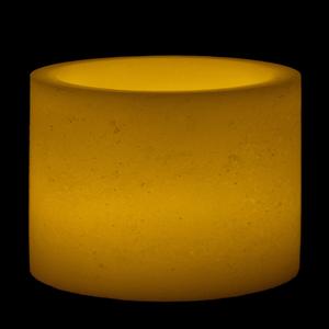 6x3 Ivory Round LED Flameless Candles