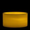 7x4 Ivory Round LED Flameless Pillar Candles