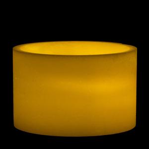 7x5 Ivory Round LED Flameless Pillar Candles