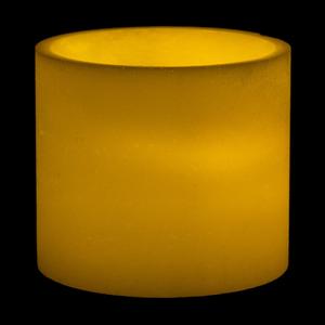 7x7 Ivory Round LED Flameless Pillar Candles